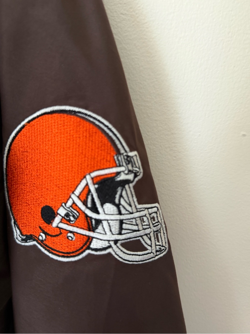 Puma Cleveland Browns Brown & Orange Pullover Jacket - Picture 4 of 8